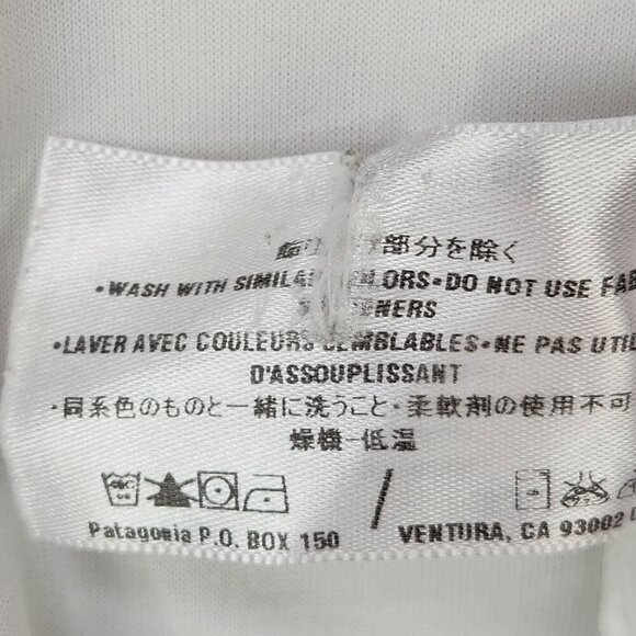 Patagonia Capilene Base Layer Men's XXL Short Sleeve Tee White Polyester Active - Picture 7 of 7